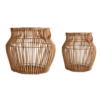 2pc Maine & Crawford Aesha 48/50cm Belly Basket - Natural