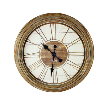Maine & Crawford Caesar 46cm Plastic Analogue Wall Clock - Antique Brown