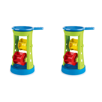 2PK Hape Double Sand and Water Wheel Fun Toy for Kids 18M+