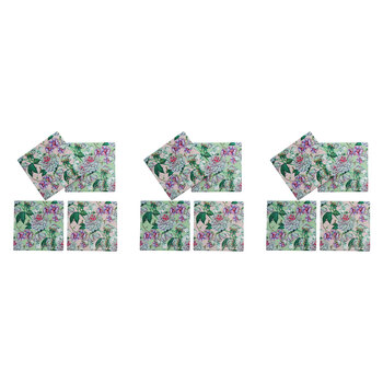 3x 4pc LVD Porcelain Coasters Serenity Home/Kitchen Decor 10cm Square