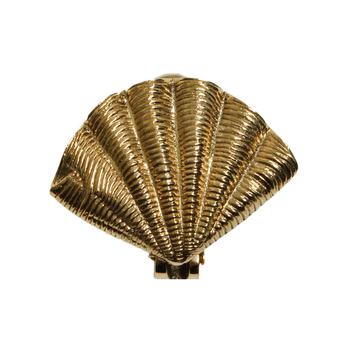 Maine & Crawford Belize 13x11cm Antique Brass Shell Door Knocker