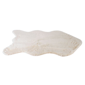 Maine & Crawford Emery 90x60cm Faux Pelt Rug - White