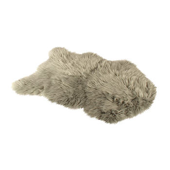Maine & Crawford Emery 90x60cm Faux Pelt Rug - Grey