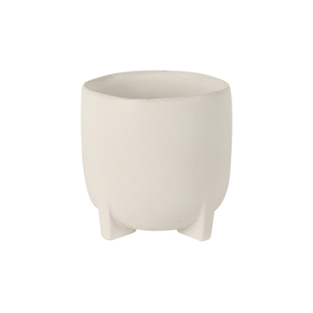 Maine & Crawford Alaia 16cm Ceramic Pot w/ Feet - Cream