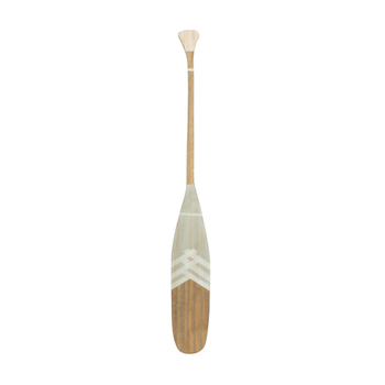 Maine & Crawford Havikia 80cm Wooden Oar/Paddle Decor - White/Grey