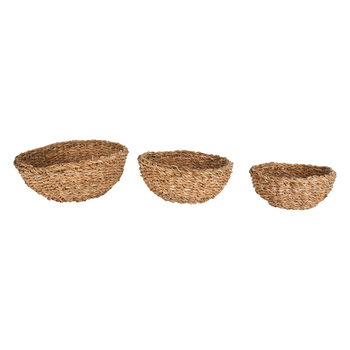 3pc Maine & Crawford Yeppoon 20/25/30cm Seagrass Round Mini Bowl