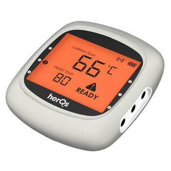 HerQs EasyBBQ Pro Smart Wireless BBQ Thermometer - White