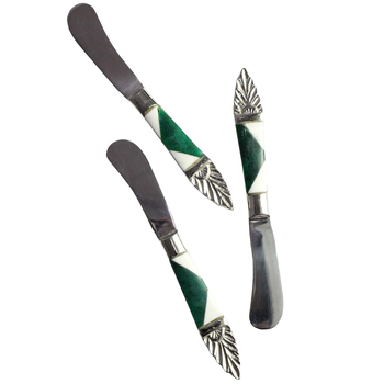 3pc LVD Brass Spreaders Wicklow Resin Handle 15.5x2cm