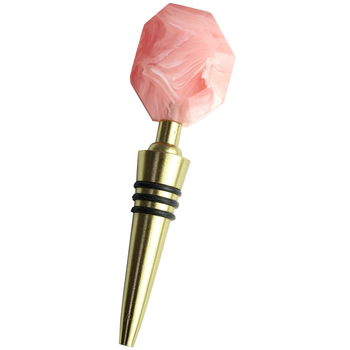 LVD Marbleised Stainless Steel Resin 20cm Bottle Stopper - Pink