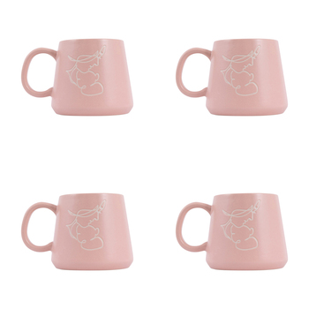4PK Splosh Heartfelt Mum 440ml Stoneware Mug Coffee/Tea Cup - Pink