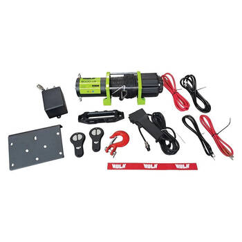 Hulk Genesis UV-Resistant Synthetic Rope ATV UTV Winch Set 6000LB