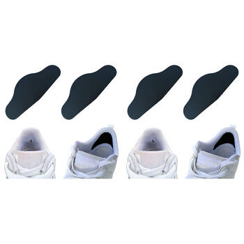 4pc Trainer Armour Heel Hole Preventer Feet Support Black
