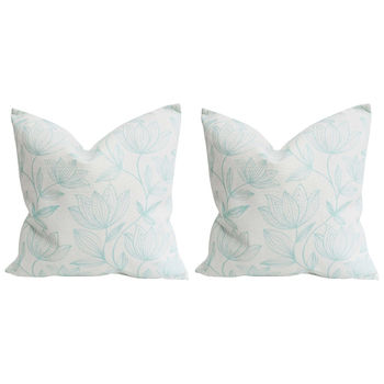 2PK LVD Summer Mist Polylinen Cushion Pillow 50x50cm Square