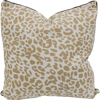 LVD Safari Natural Polylinen Cushion Pillow 50x50cm Square