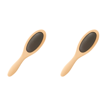 2PK Funtime Baldy's Buffer Wooden Hair Paddle Brush - Natural
