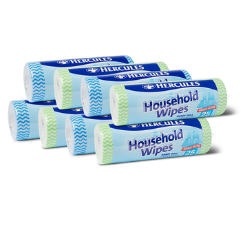 8x 25pc Hercules Household Wipes Assorted