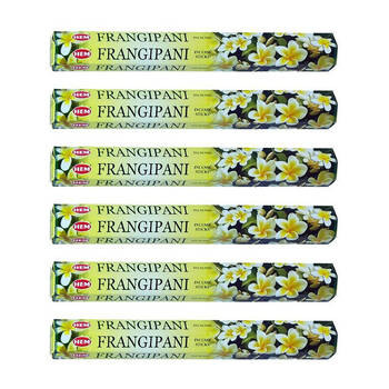 6x 20pc HEM Hexa Frangipani Scent Incense Sticks Meditation Aroma Fragrance