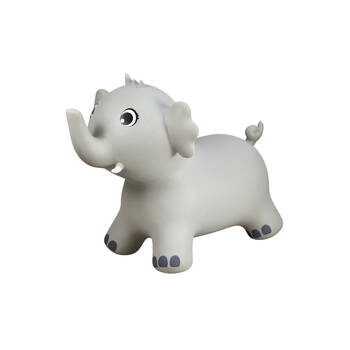 Happy Hopperz Elephant Kids Ride-On Bouncy Toy - Grey12m+