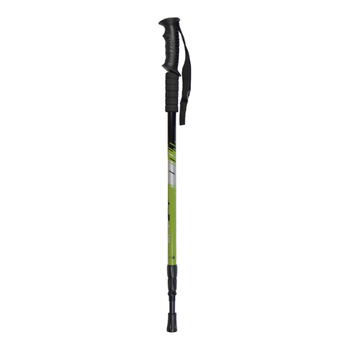 High Trek Wanderer Aluminium Walking Pole With Ski Grips Green