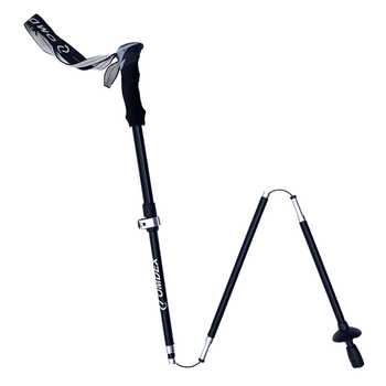 High Trek Roam Outdoors Trail Hiking Aluminium Walking Pole Folding