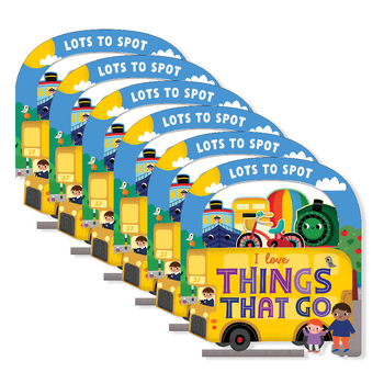 6PK Townhouse Lots to Spot I Love Things That Go Early Learning Book 1y+