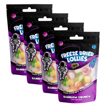 4PK Heebie Jeebies 28.5g Freeze Dried Rainbow Crunch Mini Pack