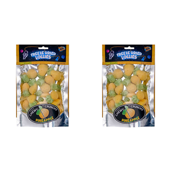 2PK Heebie Jeebies 75g Pineapple Freeze Dried Lollies Candy