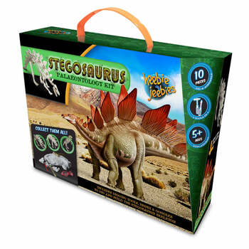 Heebie Jeebies Stegosaurus Fossil Paleontology Kit Kids Science Toy Set 5+