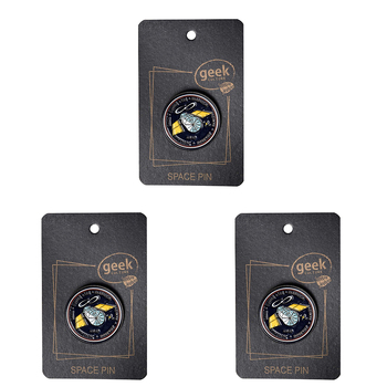 3PK Geek Culture Geek Culture Space Enamel Pin Badge/Brooch Round - Hubble