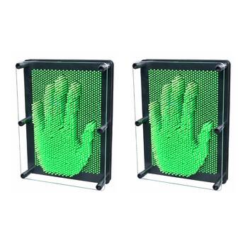 2PK Heebie Jeebies 3D Pin Art Medium 20x14.5cm Sculpture Sensory Toy 5y+