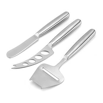 3pc Essen Silver Cheese Shaver Set Knife Stainless Steel Kitchenware