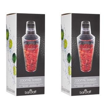 2PK Barcraft 700ml Acrylic Cocktail Shaker