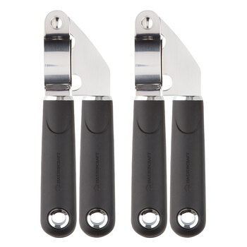 2PK MasterCraft Soft-Grip Stainless Steel Garlic Press