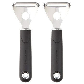 2PK MasterCraft Soft-Grip Stainless Steel Y Peeler