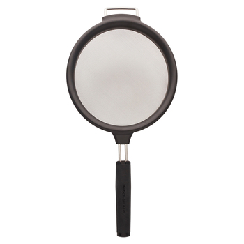 Kitchen Aid 17.5cm Soft Touch Strainer - Black
