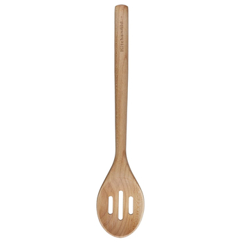 KitchenAid Maple Wood Slotted Spoon