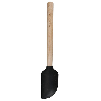 KitchenAid Maple Wood Mini Silicon Scraper Spatula