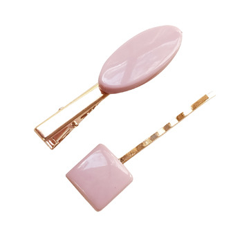 Culturesse Lola Retro 6.3cm Hair Clip Set - Lilac/Gold