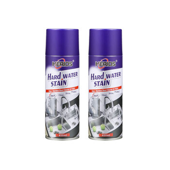 2PK Herios 450ml Hard Water Stain Glass Polisher Stainless Steel Cleaner