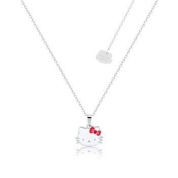 Couture Kingdom ECC Sanrio Hello Kitty Head Enamel Necklace 47cm - Silver