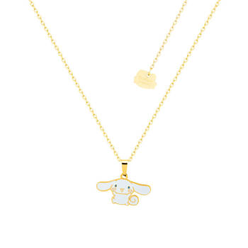 ECC Sanrio Cinnamoroll Necklace - Gold Plated - Stainless Steel - White