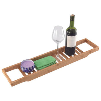 Bamboo 64x15cm Bath Caddy 