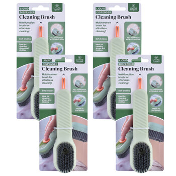 4PK Living Today Liquid Dispenser Multipurpose Cleaning Brush