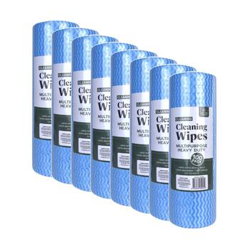 8x 100PK Living Today Cleaning Wipes Heavy Duty XL Polyester Multipurpose 30cm