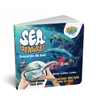 HoloToyz Sea Creatures Kids Fun Educational AR Book 3y+