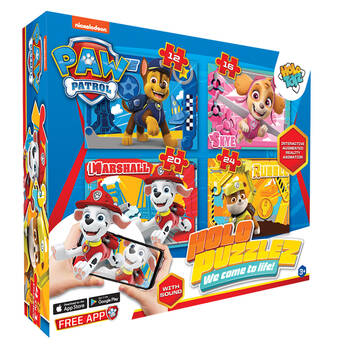 HoloToyz Paw Patrol 4-In-A Box Jigsaw Kids Puzzle Set 3y+