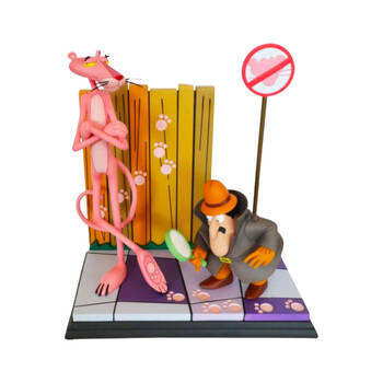 Pink Panther and The Inspector Statue Collectible Action Figure Toy