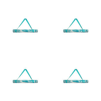 4PK Jemark Beach Mat Assorted 70x145cm Yellow/Teal/Aqua/Pink