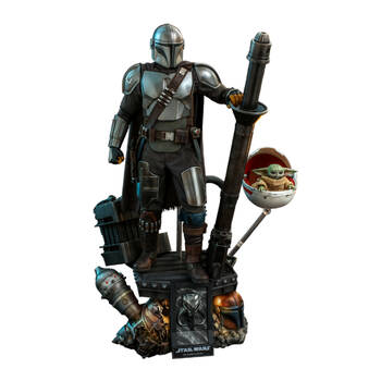  Star Wars The Mandalorian Mandalorian & The Child Deluxe 1:4 Scale