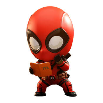 Deadpool W/ Book Cosbaby Hot Toys Action Figure Toy